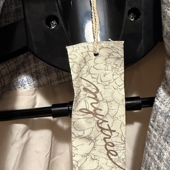 Mystree Women’s medium 2fer mixed blazer blue/gray & white mixed plaid pattern - Picture 7 of 8